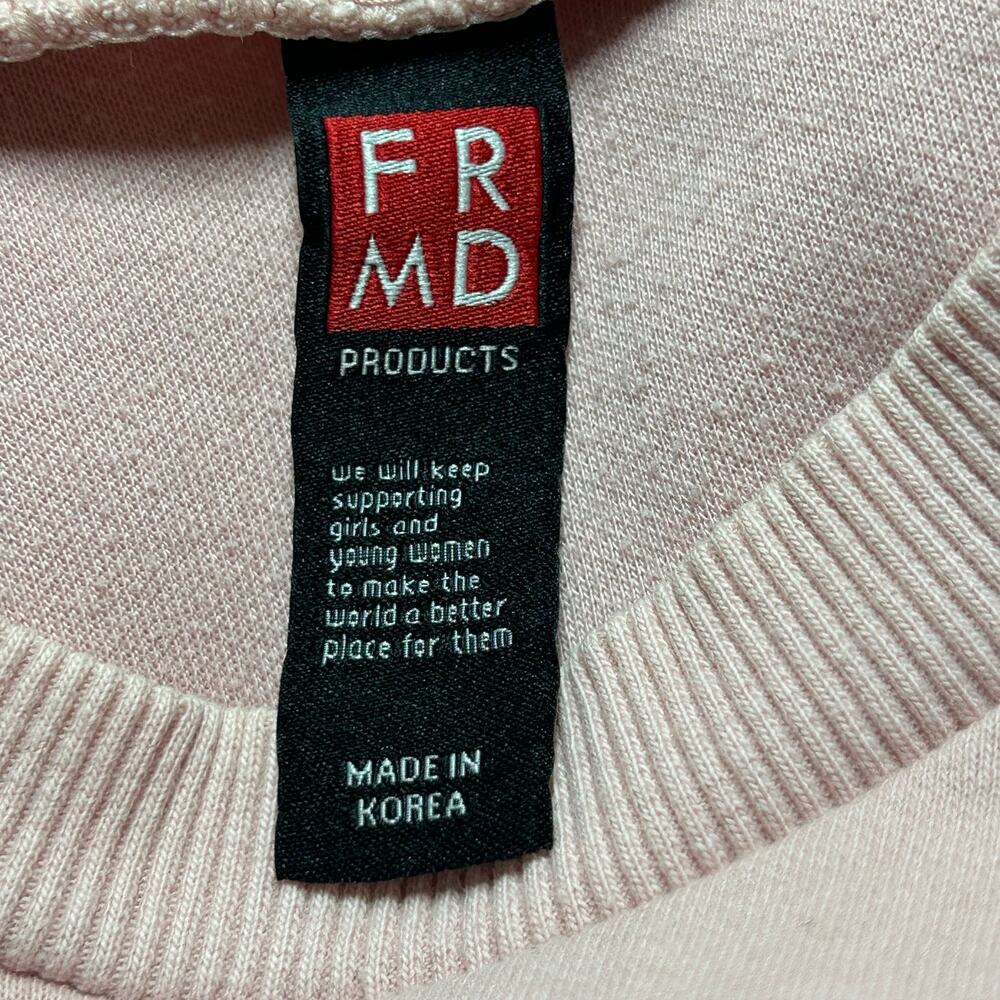 Vtg FRMD Products Applique Fruit Pink Vintage Sweatshirt Small Medium - Picture 5 of 5
